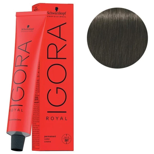 Schwarzkopf Coloration Igora Royal 5-1 Châtain Clair Cendré 60ML 1 Schwarzkopf Coloration Igora Royal 5-1 Châtain Clair Cendré 60ML