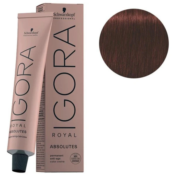 Schwarzkopf Igora Royal Absolutes 5-80 Châtain Clair Rouge Naturel 60 ML 1 Schwarzkopf Igora Royal Absolutes 5-80 Châtain Clair Rouge Naturel 60 ML