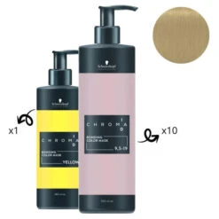 Masque Nourrissant Pigmenté Jaune Chroma ID SCHWARZKOPF 280ML -Schwarzkopf masque nourrissant pigmente jaune chroma id schwarzkopf 280ml 2